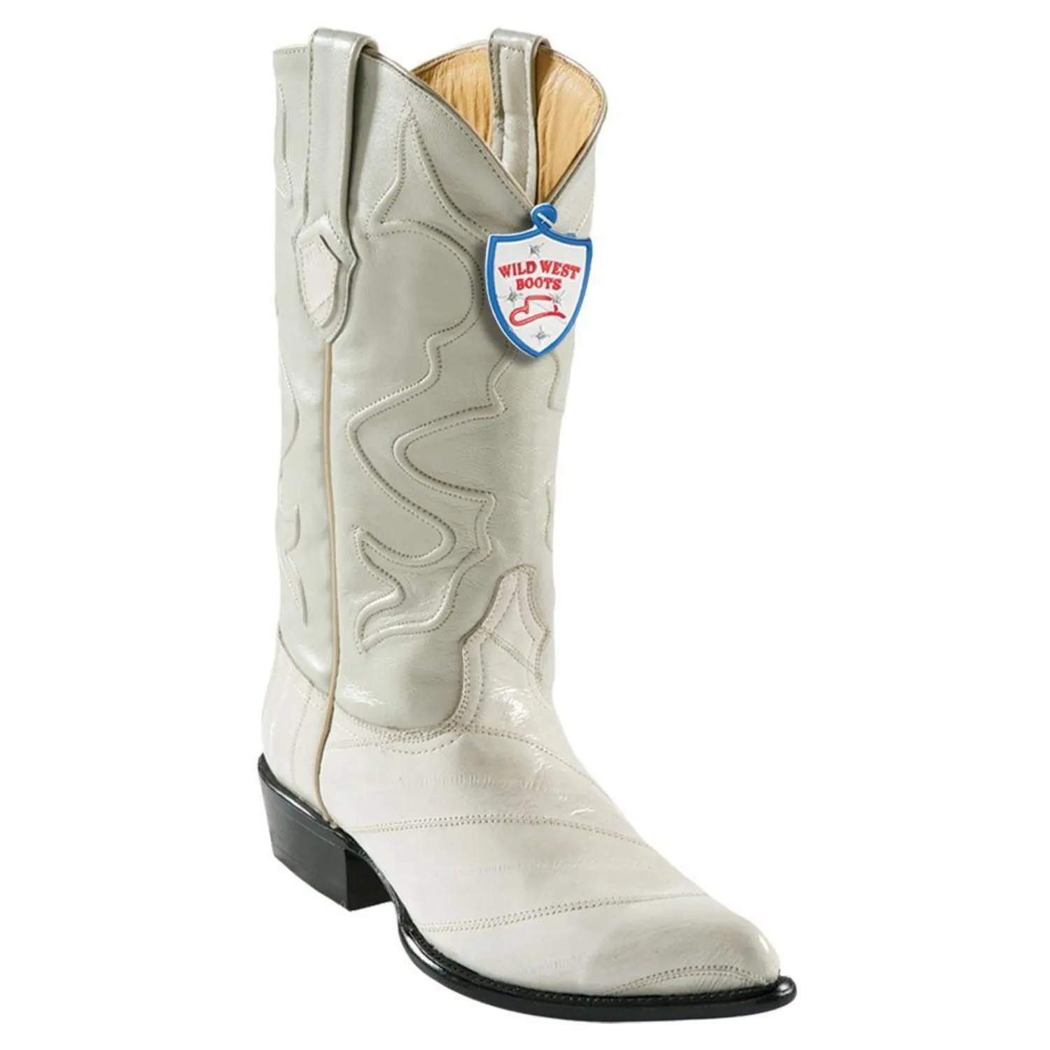 Wild West 2990817 Men's | Color Bone | Men's Wild West Eel J Toe Boots Handcrafted