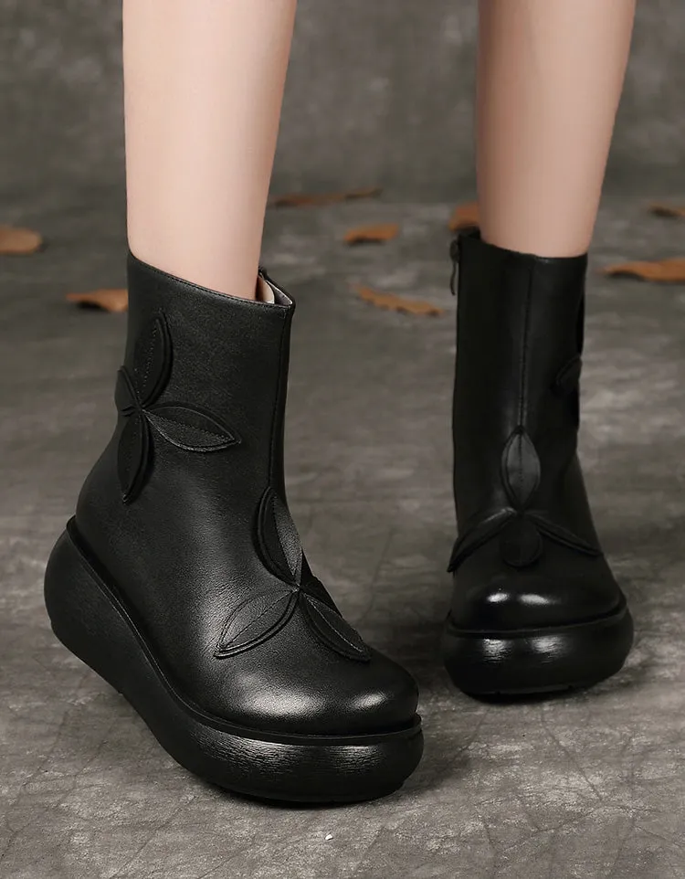 Winter Autumn Waterproof Wedge Boots