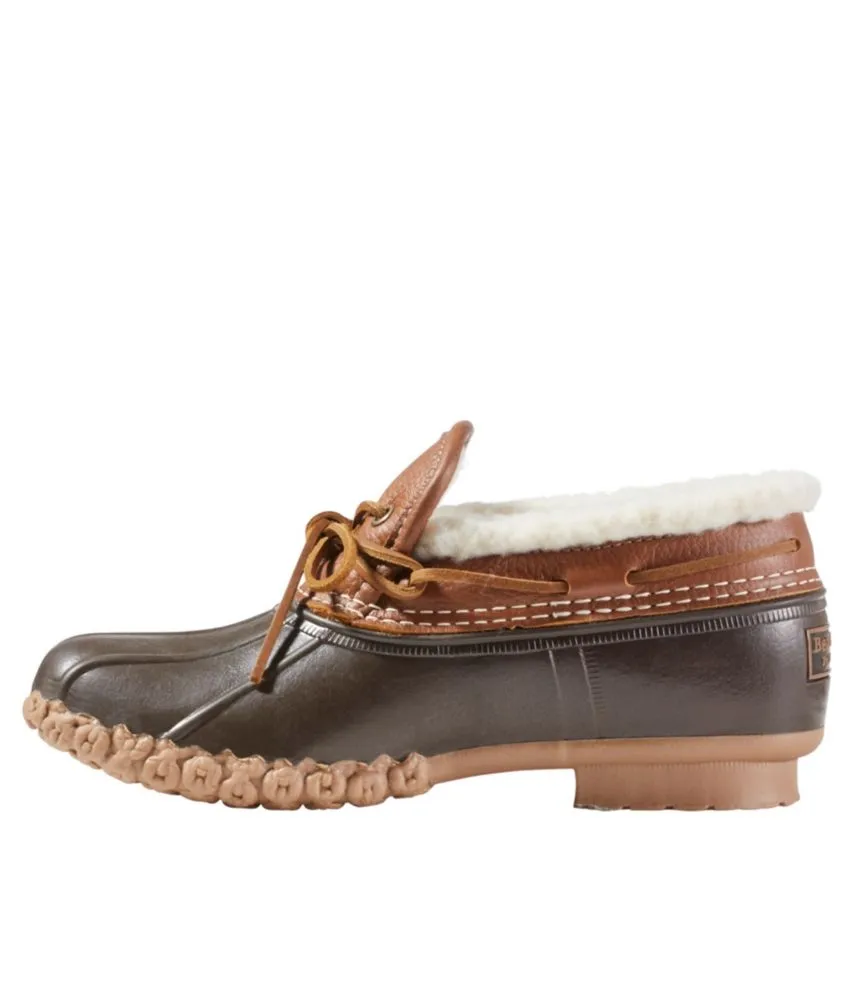 Women's Bean Boots, Rubber Moc Sherpa-Lined