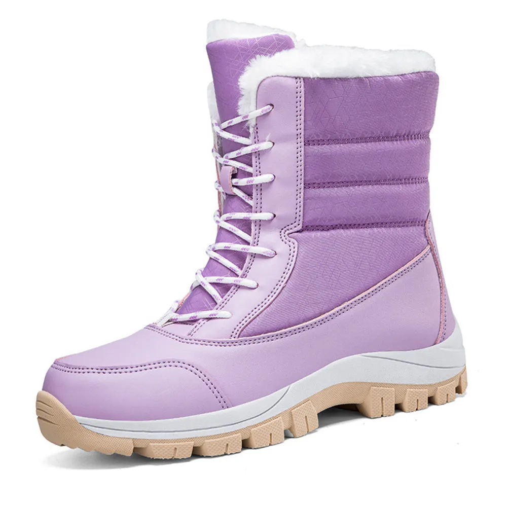 Women's Fashionable Warm Fleece-Lined Snow Boots