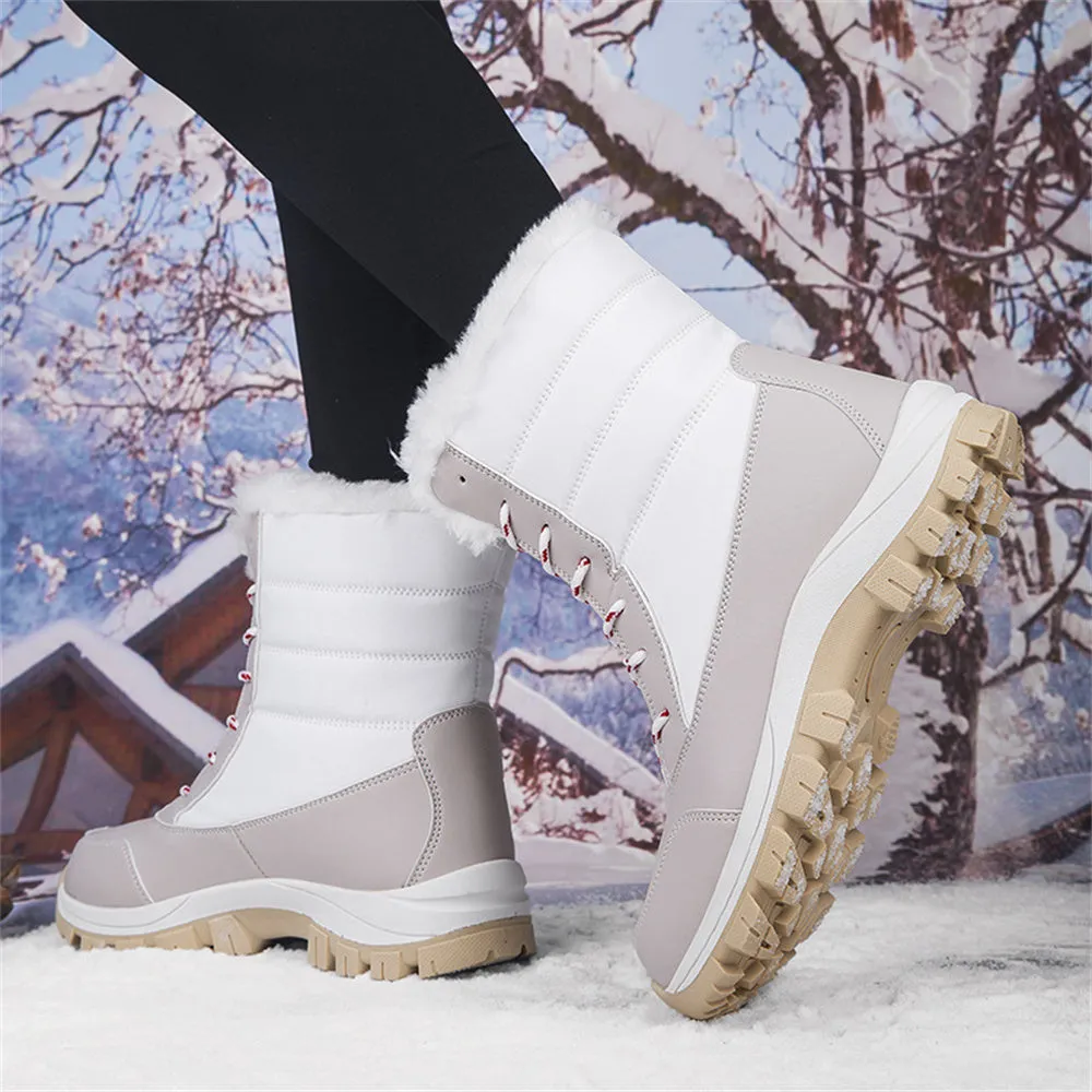 Women's Fashionable Warm Fleece-Lined Snow Boots