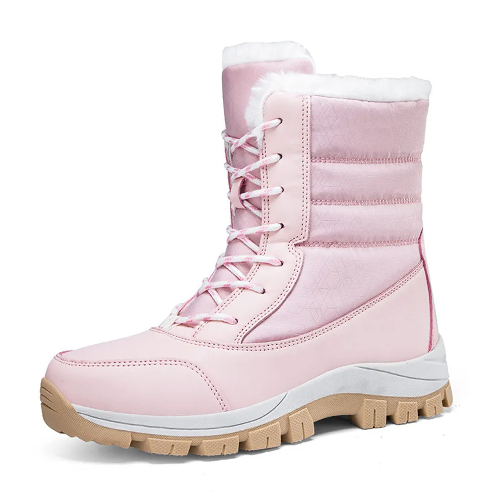 Women's Fashionable Warm Fleece-Lined Snow Boots