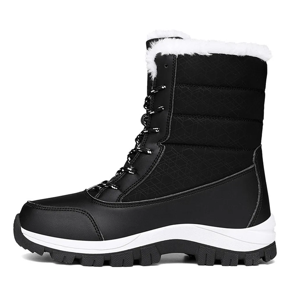 Women's Fashionable Warm Fleece-Lined Snow Boots