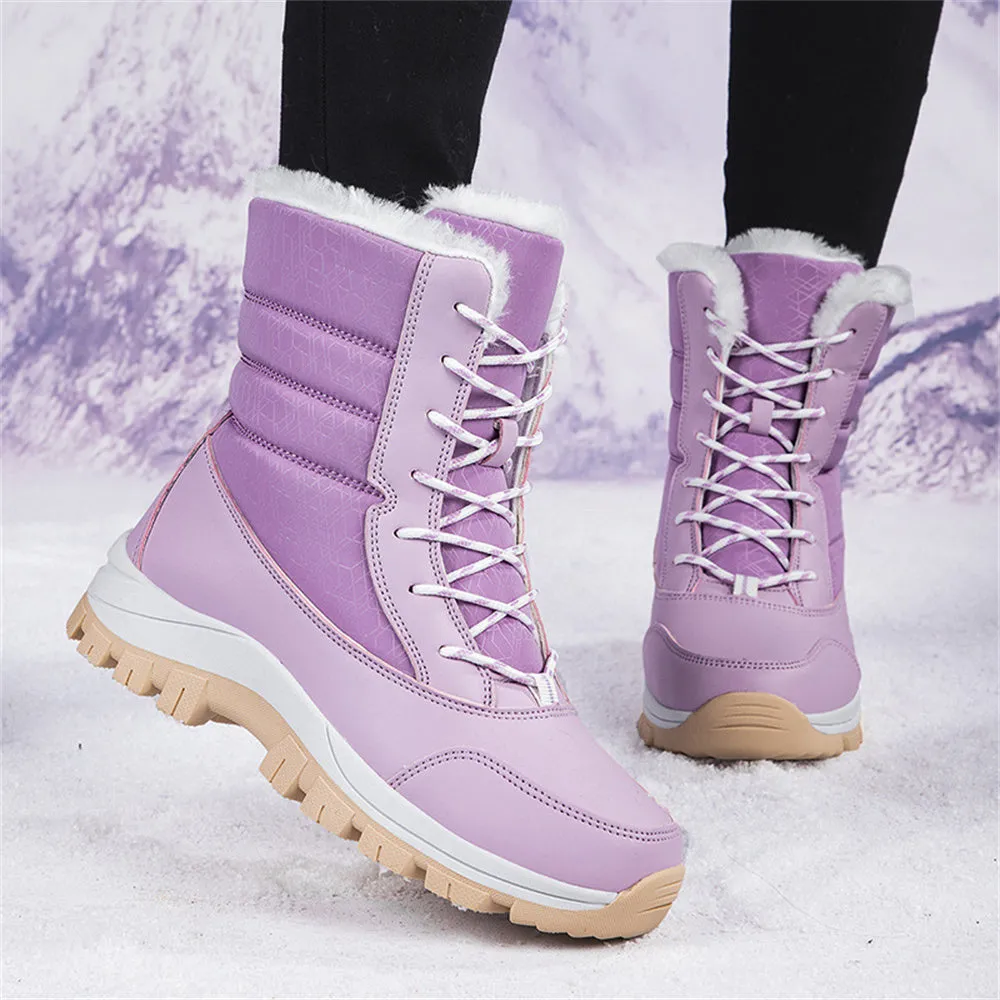 Women's Fashionable Warm Fleece-Lined Snow Boots