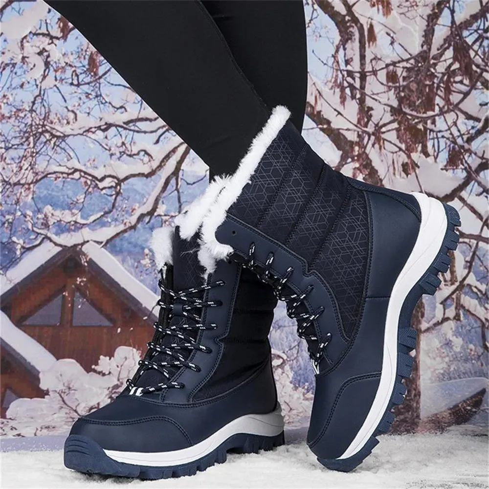 Women's Fashionable Warm Fleece-Lined Snow Boots