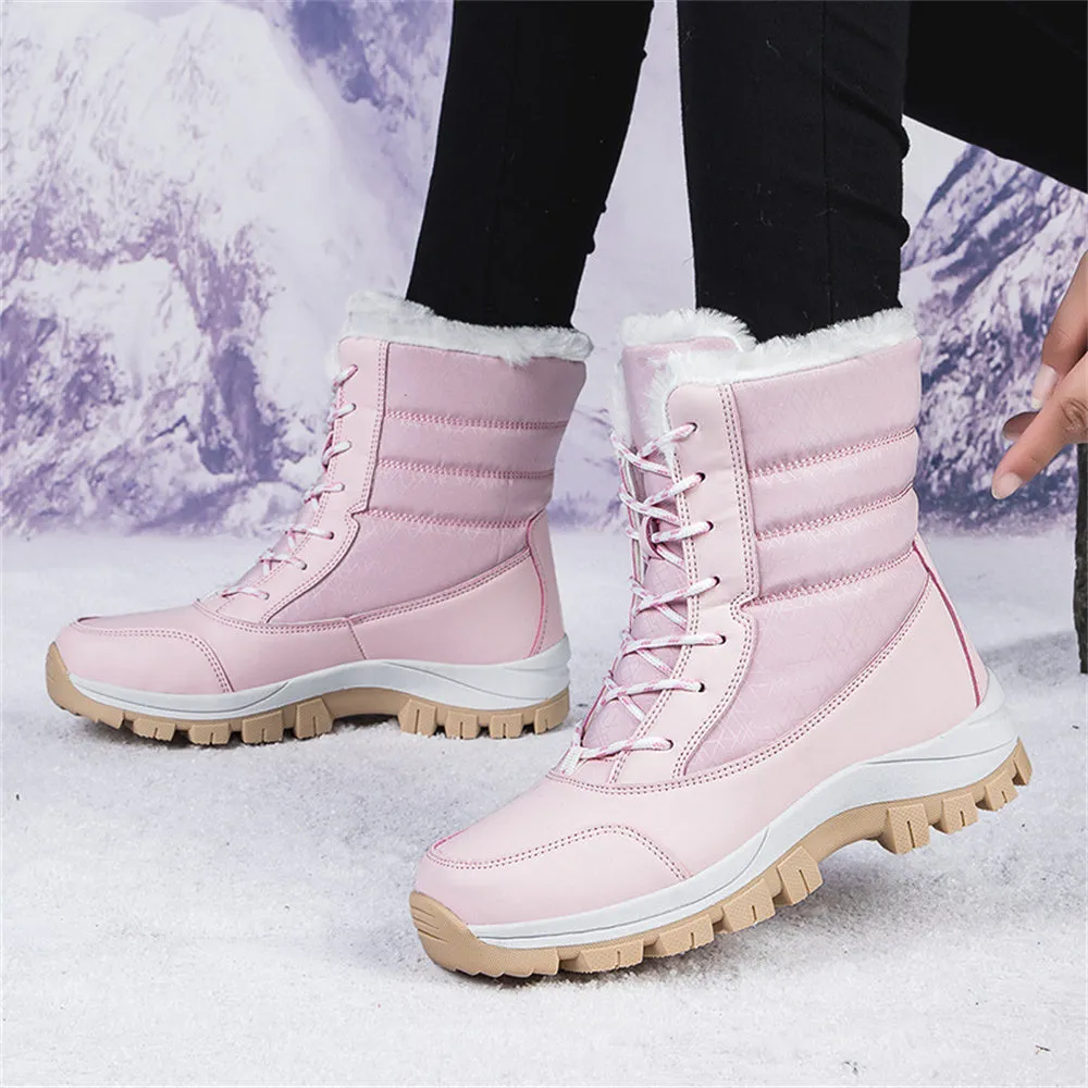 Women's Fashionable Warm Fleece-Lined Snow Boots