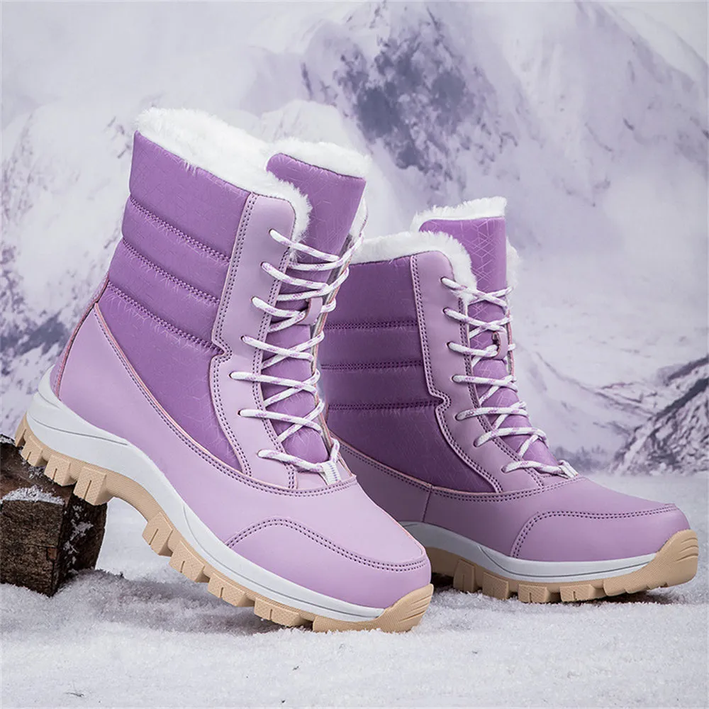 Women's Fashionable Warm Fleece-Lined Snow Boots