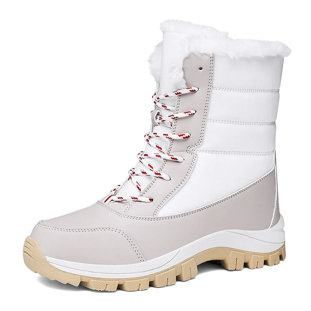 Women's Fashionable Warm Fleece-Lined Snow Boots