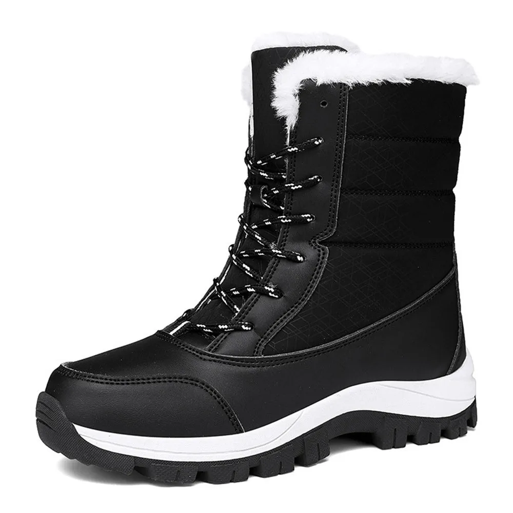 Women's Fashionable Warm Fleece-Lined Snow Boots