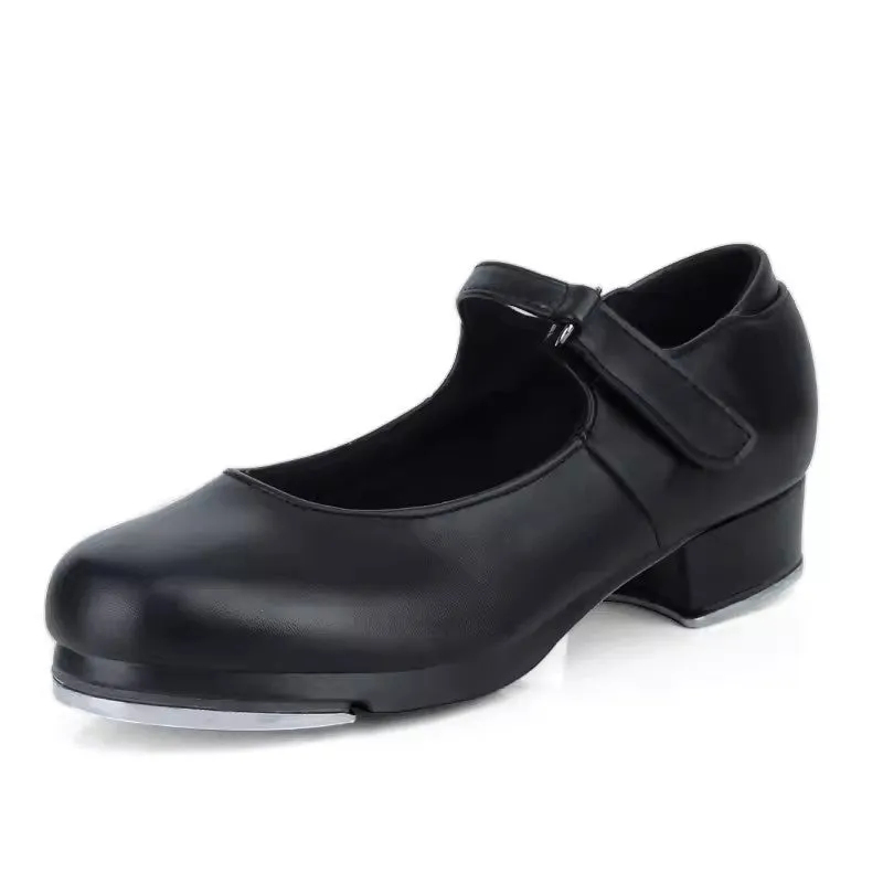 Women's Leatherette 3.5cm Heel Tap Shoes With Lace-up Tap Dance Shoes