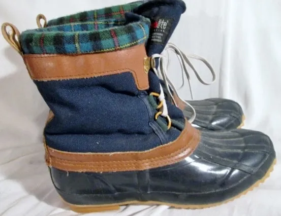 Womens NORTHWEST TERRITORY THERMOLITE Wellies Rain Duck Boots Snow BLUE 10 Garden