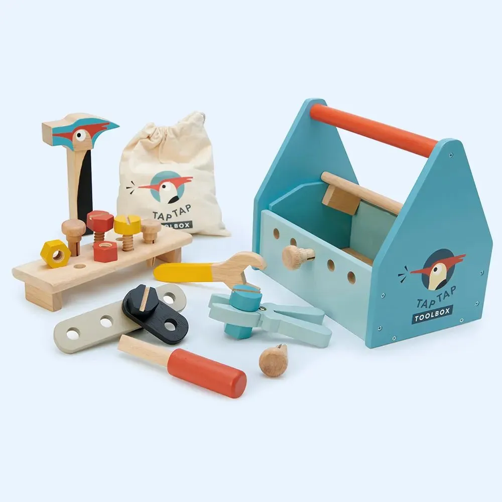 Wooden Children's Toolbox Tap Tap Toy